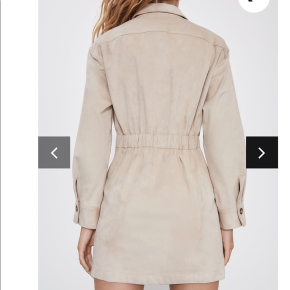 Zara Suede Dress NEW - Picture 2 of 3